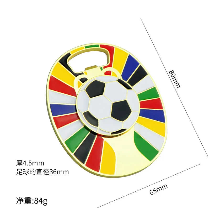 fashion football alloy unisex keychain 1 piece