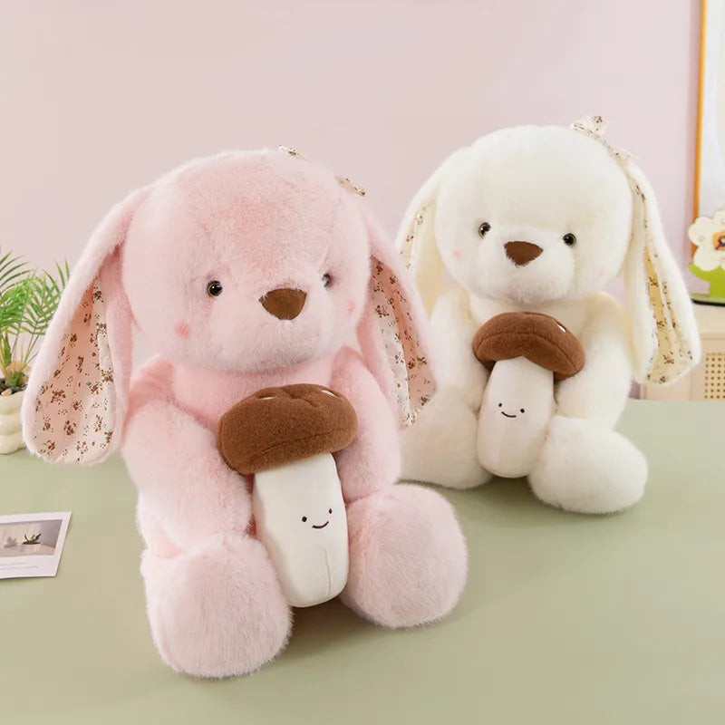 Adorable Long-Eared Rabbit Doll Plush Toy Children's Soothing Doll Birthday Gift Hanging Ear Rabbit Cloth Doll