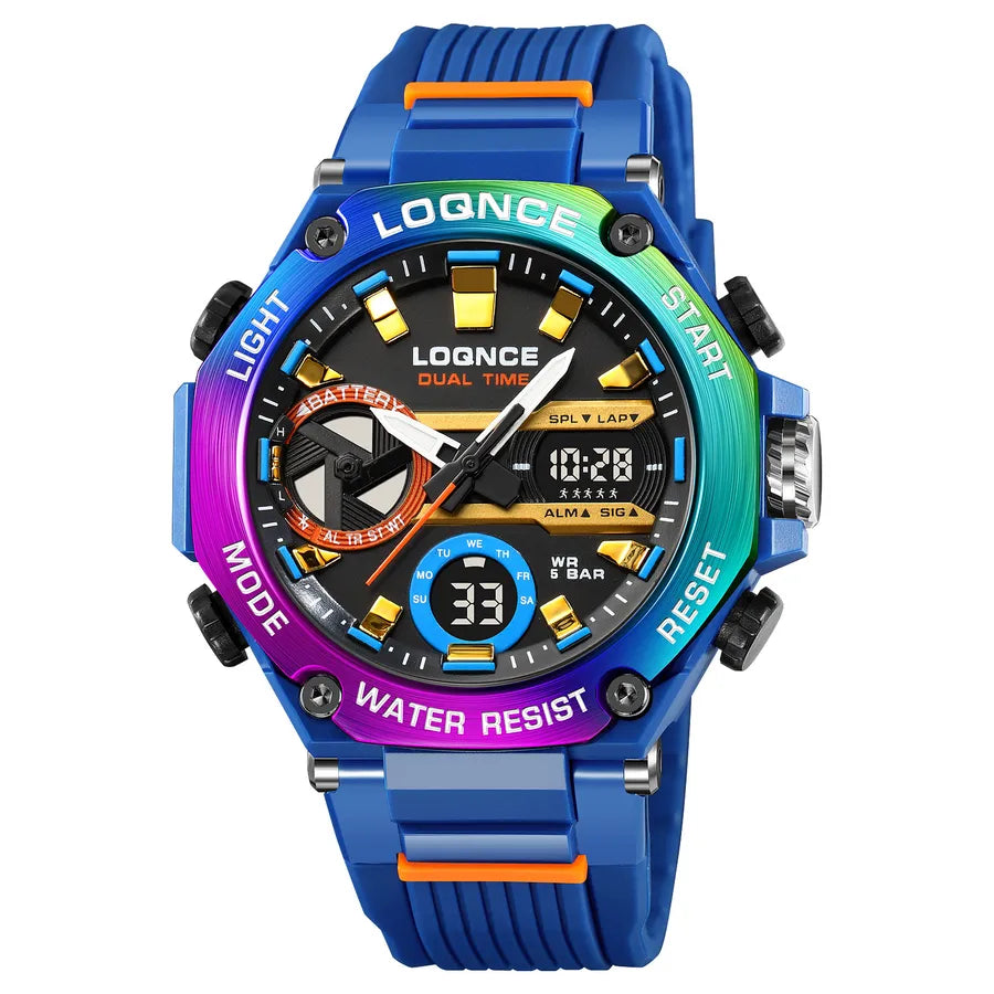 modern style solid color electronic men's watches