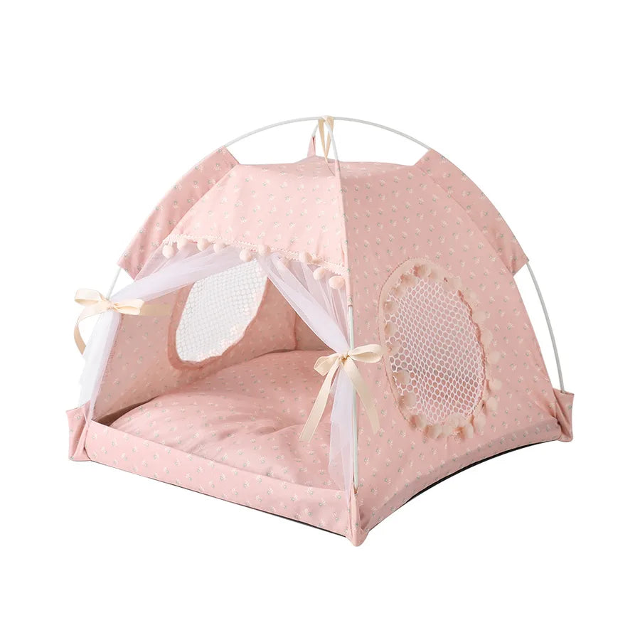 simple style cloth color block pet bed