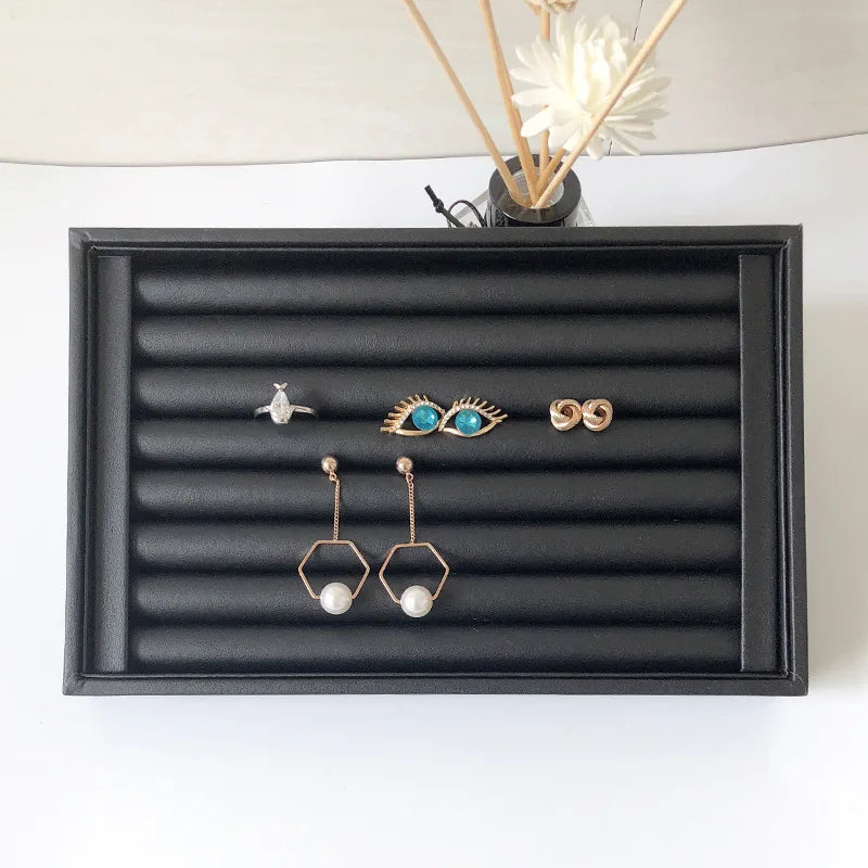 Small velvet ring plate earrings earrings plate empty plate jewelry display rack jewelry storage box tray wholesale