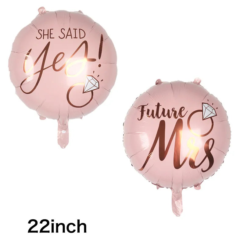 valentine's day letter aluminum film wedding party balloons