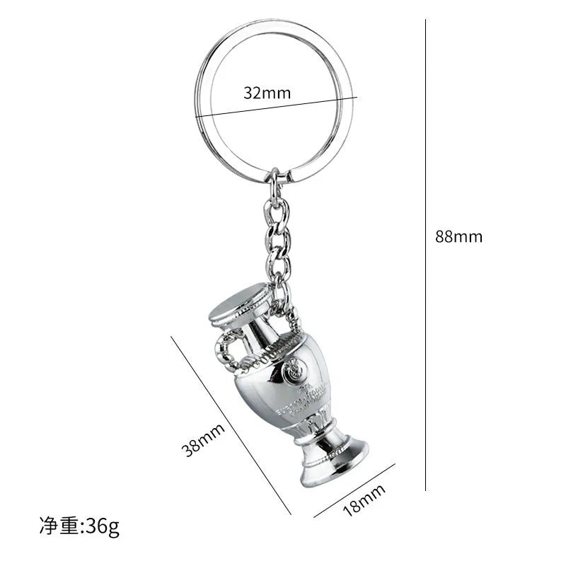 fashion football alloy unisex keychain 1 piece