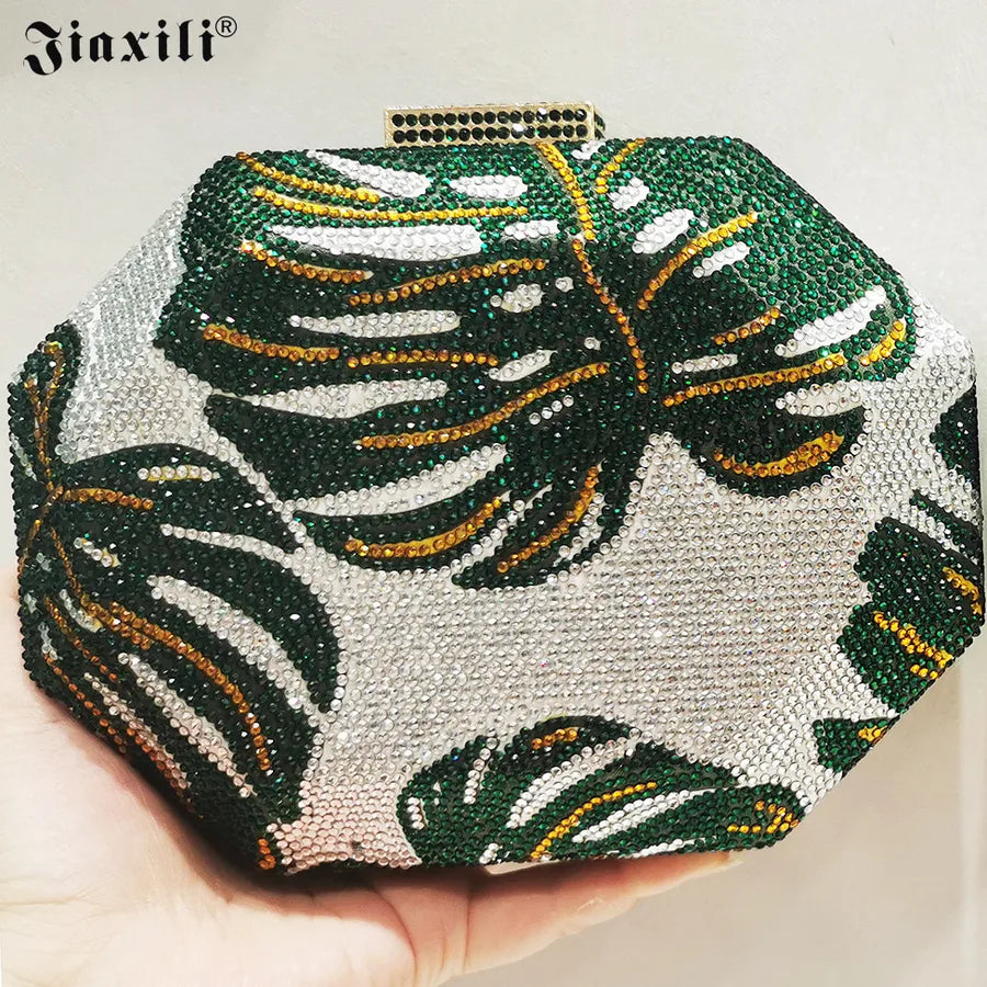 pu Multicolor Polygon Evening Bags