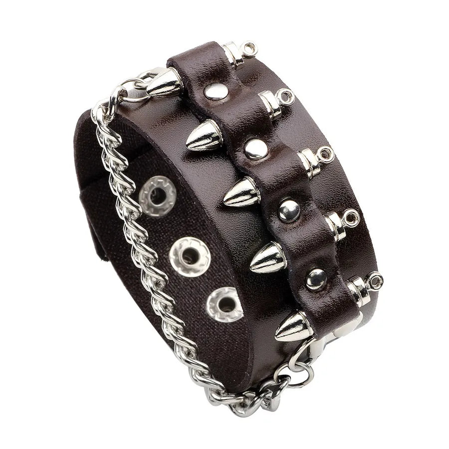 Punk Bracelet Korean Fashion Fashion  Chain Men's Bracelet Personalized Bracelet Penk Bangle