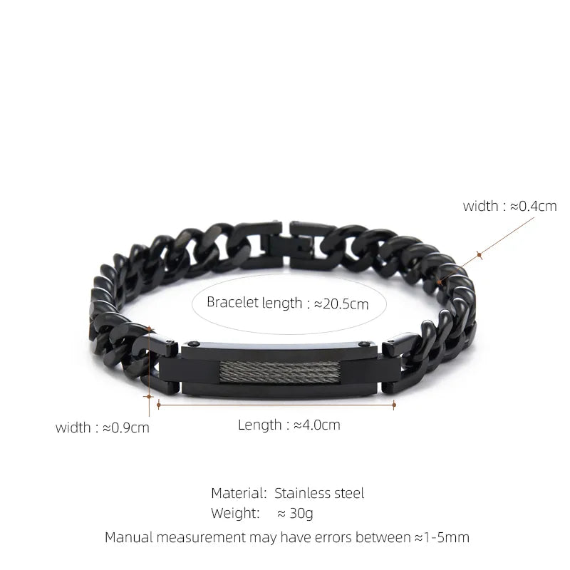Casual Hip-Hop Punk Geometric 304 Stainless Steel 18K Gold Plated Unisex Bracelets