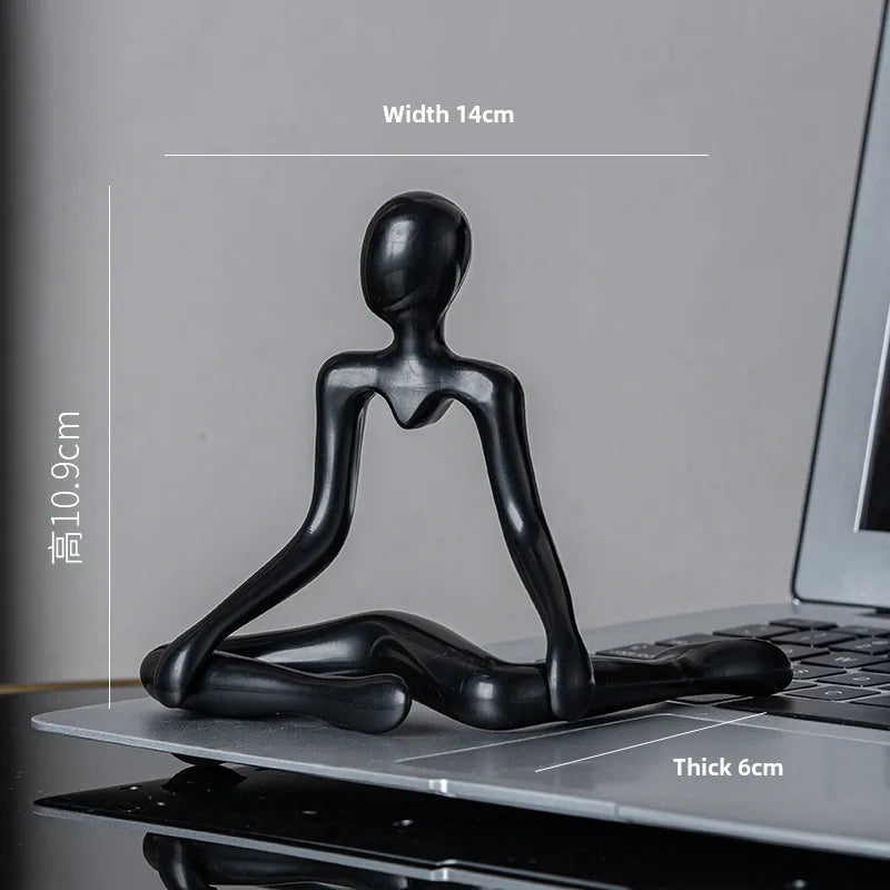 Niche abstract character thinker plastic crafts cute small decoration room decoration art living room decoration