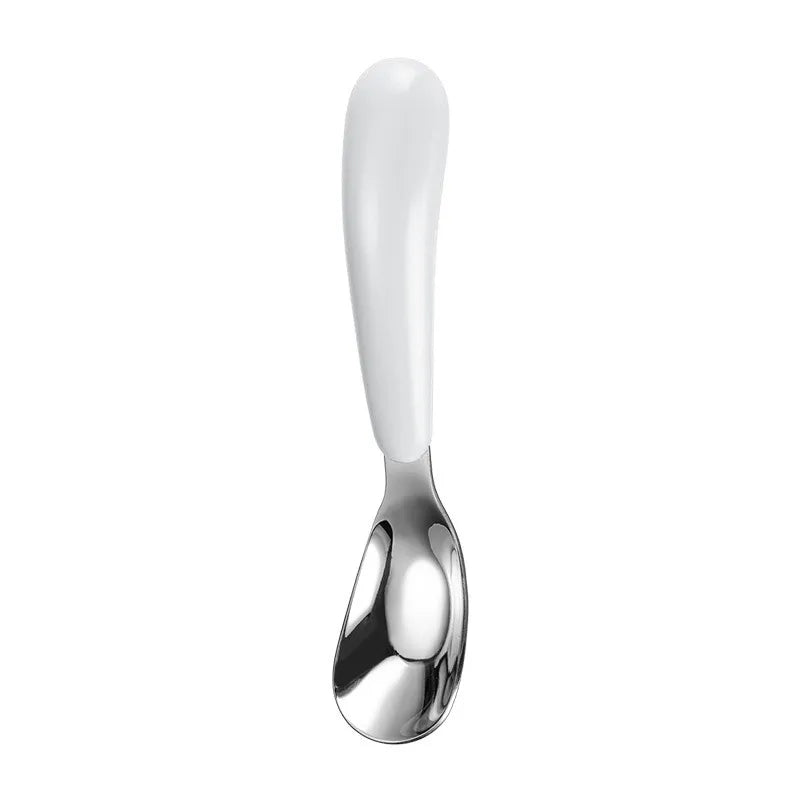 casual solid color stainless steel spoon 1 set