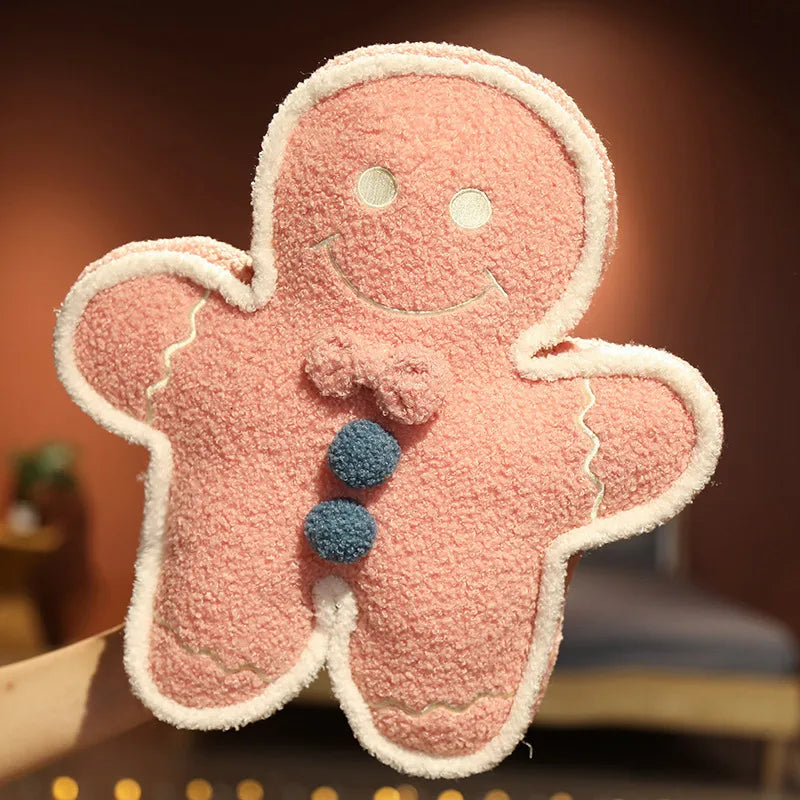 Christmas Toy Soft Plush Gingerbread Man Doll Children's Stuffed Toy Doll Gift PP Cotton Material Funny Plaything
