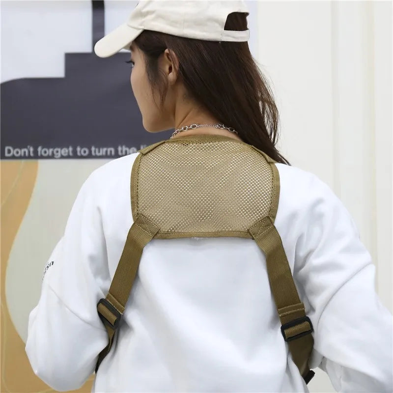 Tactical Chest Bag New Sports Vest Chest Bag Camouflage Fashionable Outdoor Tooling Vest Tactical Backpack