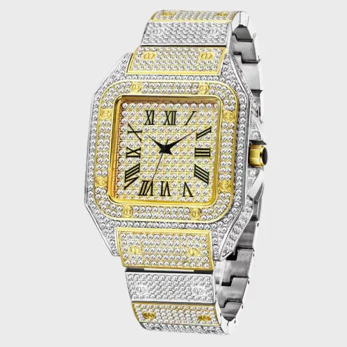 Elegant Hip-Hop Geometric Butterfly Double Snap Quartz Men's Watches