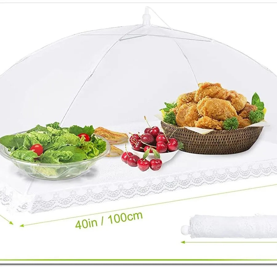 Simple Style Solid Color Gauze food cover