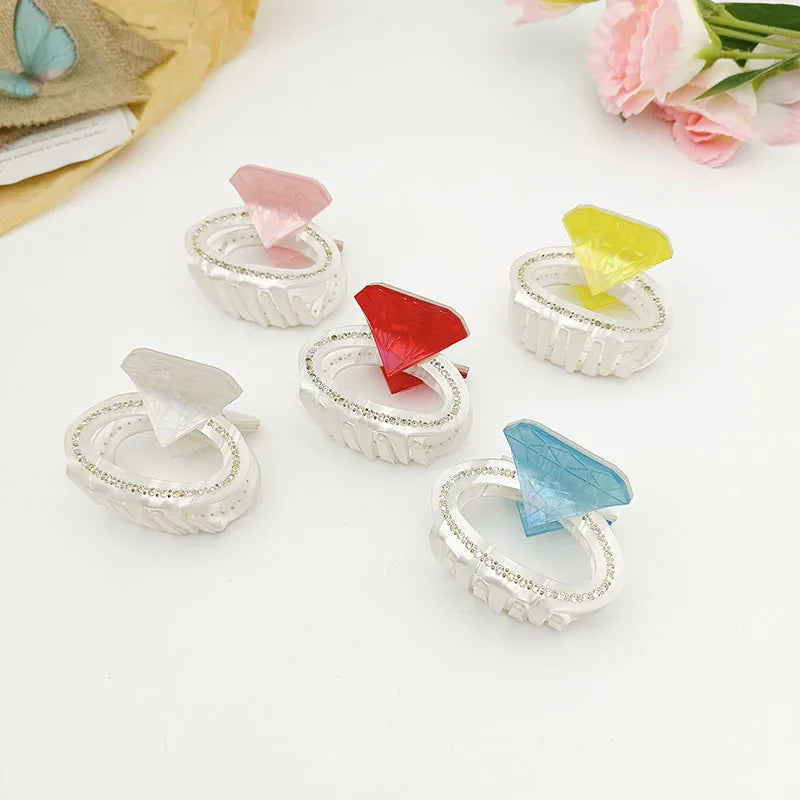 Modern Style Women's Diamonds Acetic acid sheets Hair Claws