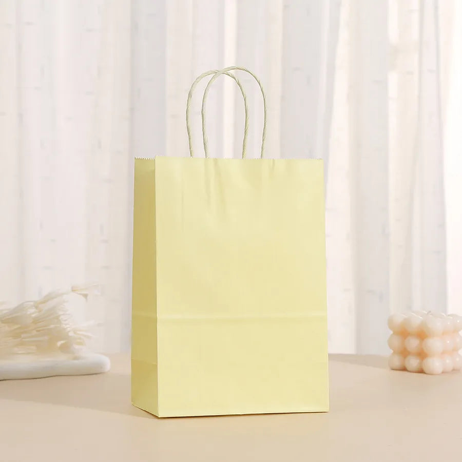 simple style solid color paper daily gift bags 1 piece