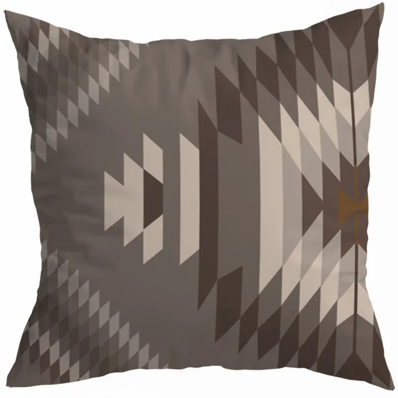 vacation sweet geometric stripe solid color linen fibre peach skin pillow cases