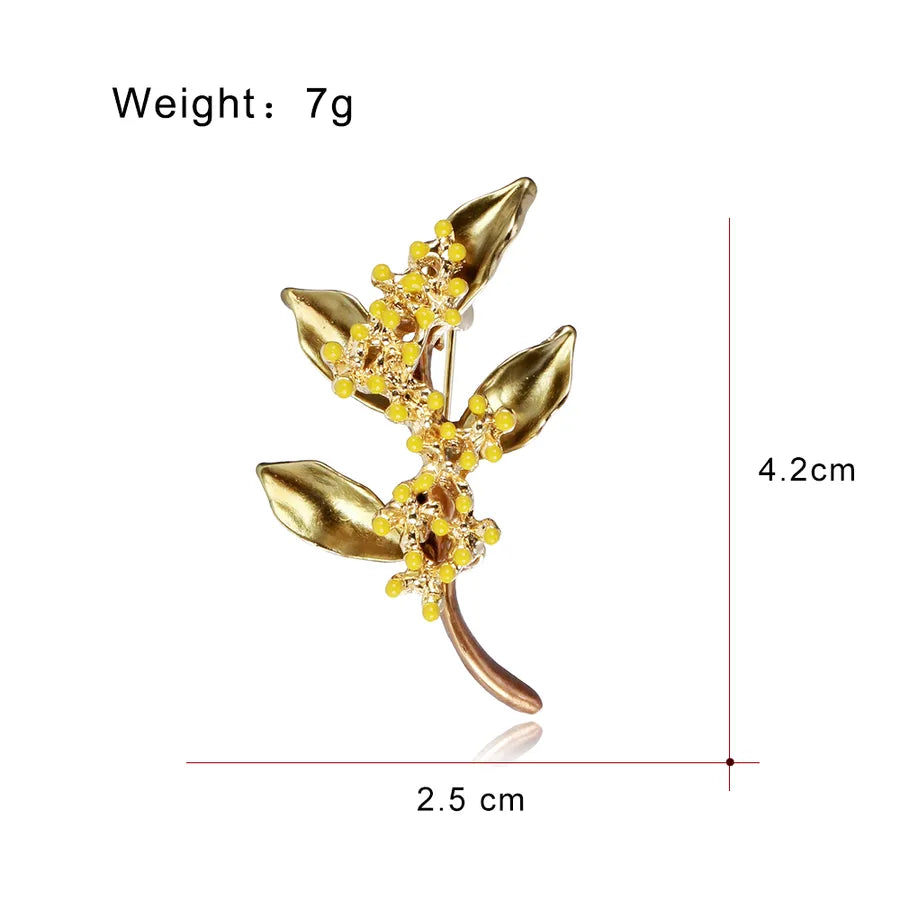 Elegant Pearl Alloy Flower Brooch Pin Women's Personality Design Lapel Pin Cute Romantic Animal Floral Pattern Office Selfie Suitable All Seasons