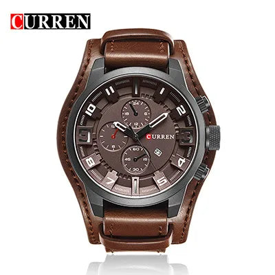Sports Solid Color Buckle Quartz Men's Watches