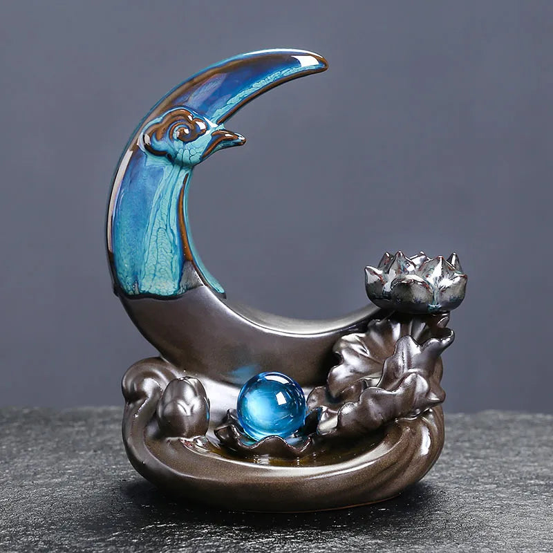 Casual Elegant Simple Style Moon ceramics Ornaments Artificial Decorations