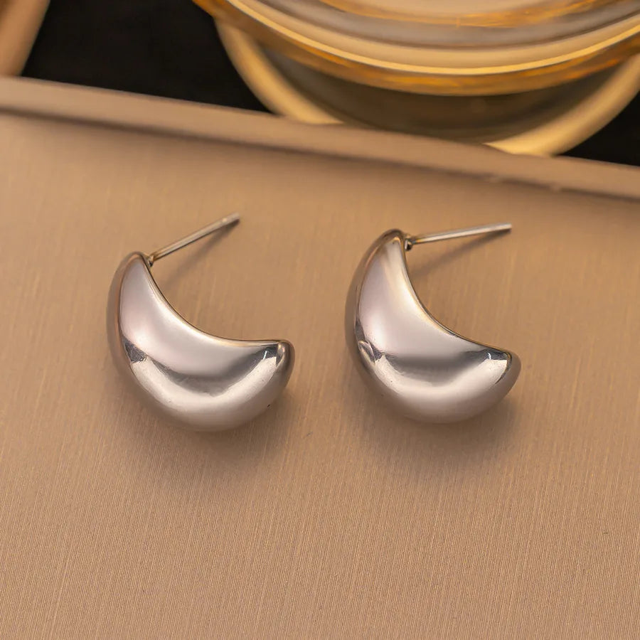 1 Pair IG Style Elegant Vintage Style Heart Shape Flower Butterfly 304 Stainless Steel Drop Earrings Ear Studs