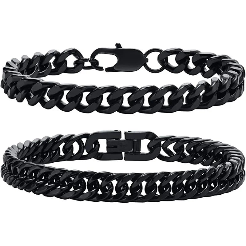 hot selling  fashion titanium steel chain bracelet stainless steel jewelry men's bracelet