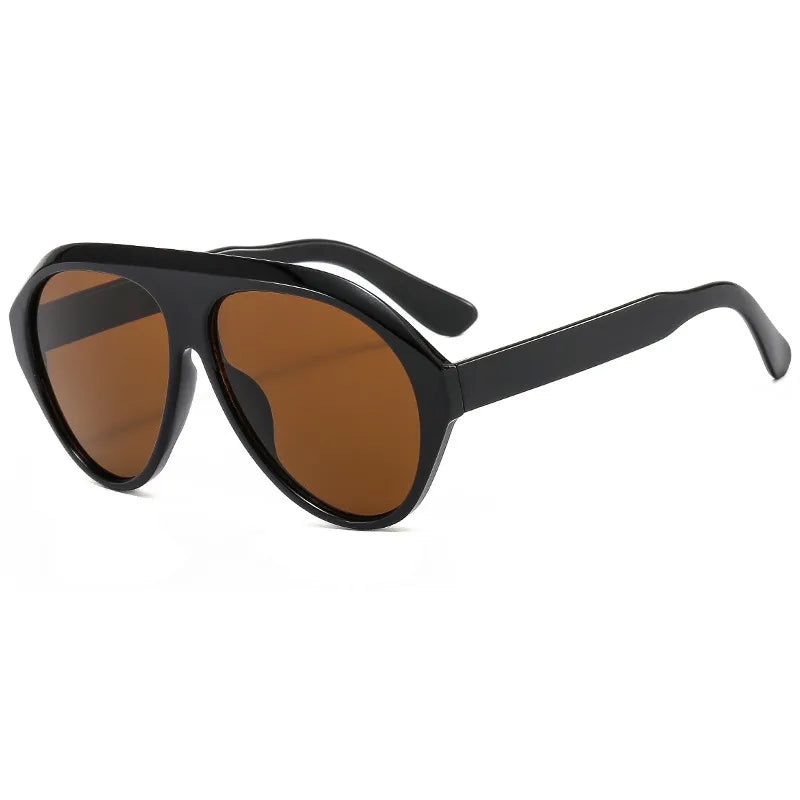 ig style retro color block pc toad glasses full frame men's sunglasses