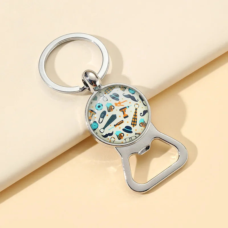 Novelty Letter Alloy Can Openers Father'S Day Men's Keychain