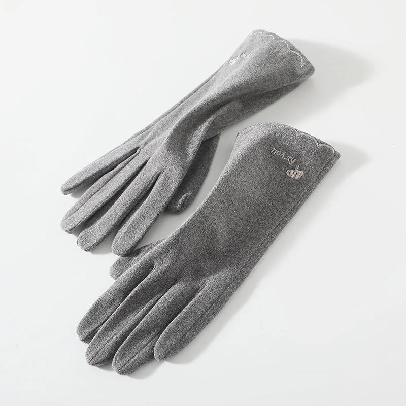 Women's Basic Simple Style Solid Color Gloves