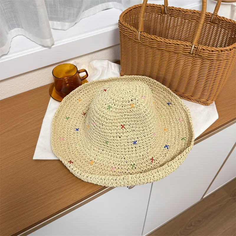 Women's Sweet Bow Knot Ruffles Sun Hat