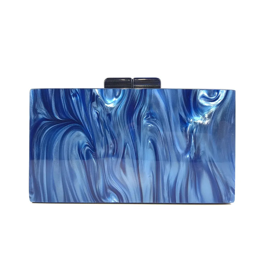 Hengmei  New Dinner bag Large-grain Pearlescent Acrylic Women's bag Women's Clutch Acrylic bag