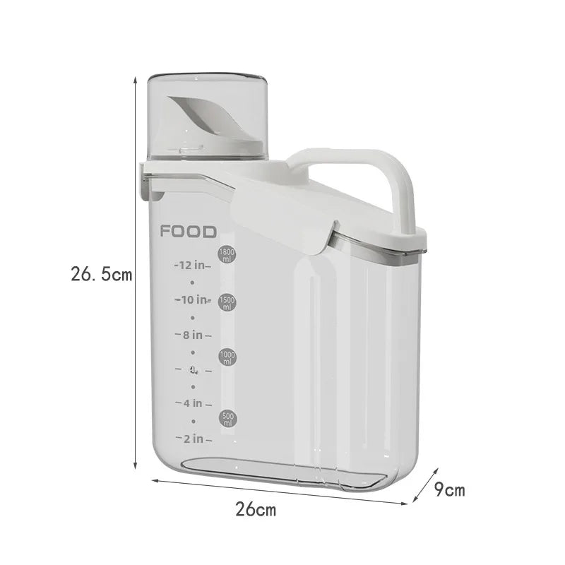 Cereals Noodles Grain Storage Box Plastic Food Grade Kitchen Storage Jar Bean Jar Sealed Jar Rice Bucket