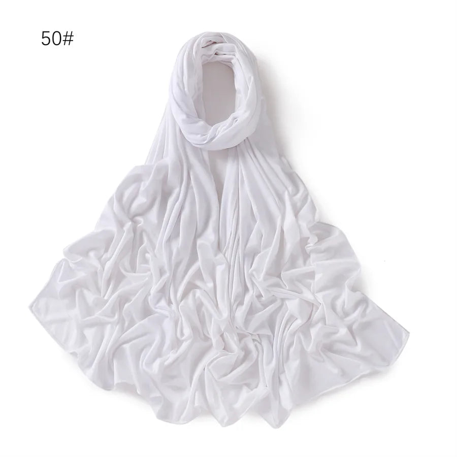 women's basic solid color mercerized cotton modal cotton linen scarves