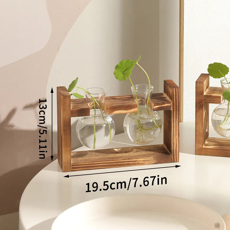 Simple Style Geometric Glass Vase Artificial Decorations
