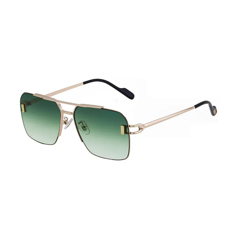 Simple Style Solid Color Pc Square Full Frame Men's Sunglasses