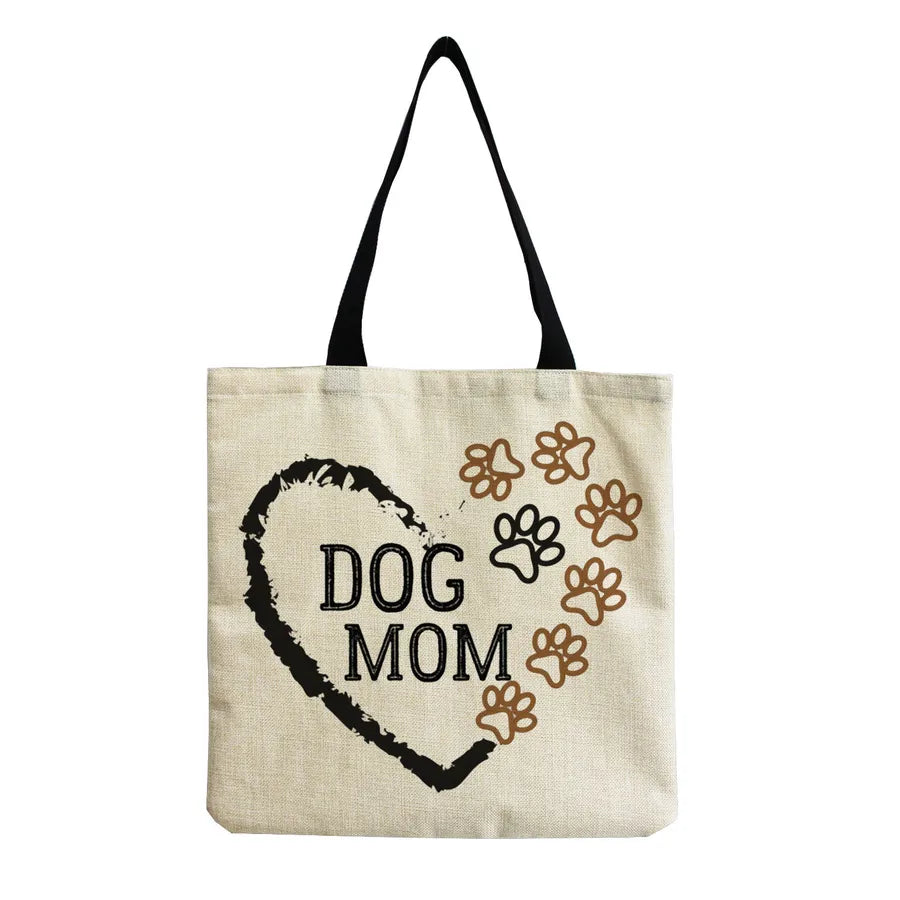 women's simple style letter shopping bags