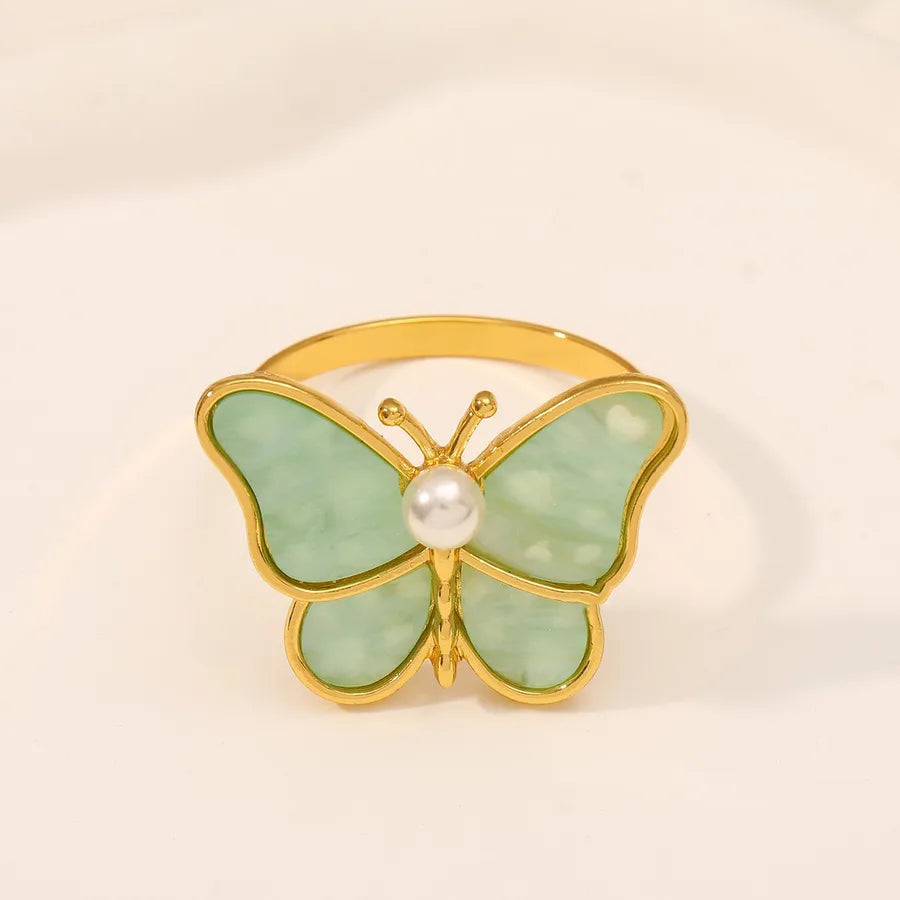 Insect Dragonfly Butterfly Zinc alloy 1 Piece