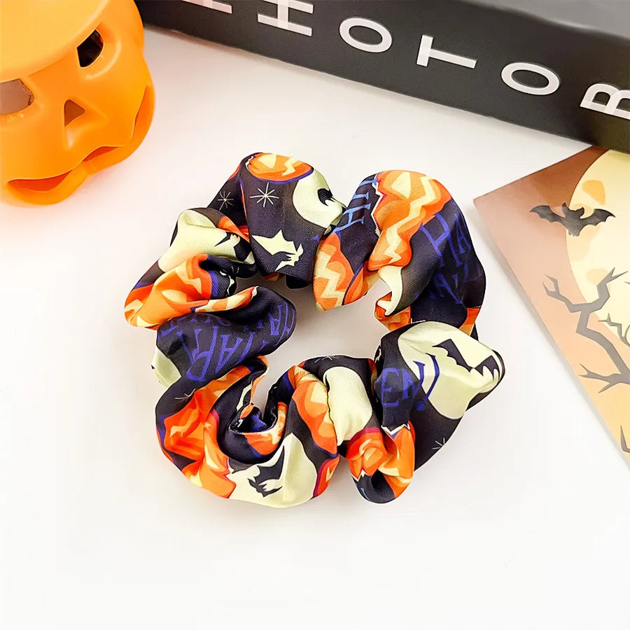 Halloween Pumpkin Skull Large intestine Elastic Hair Ties Festival Atmosphere Retro Classic Head Ropes European Style Design