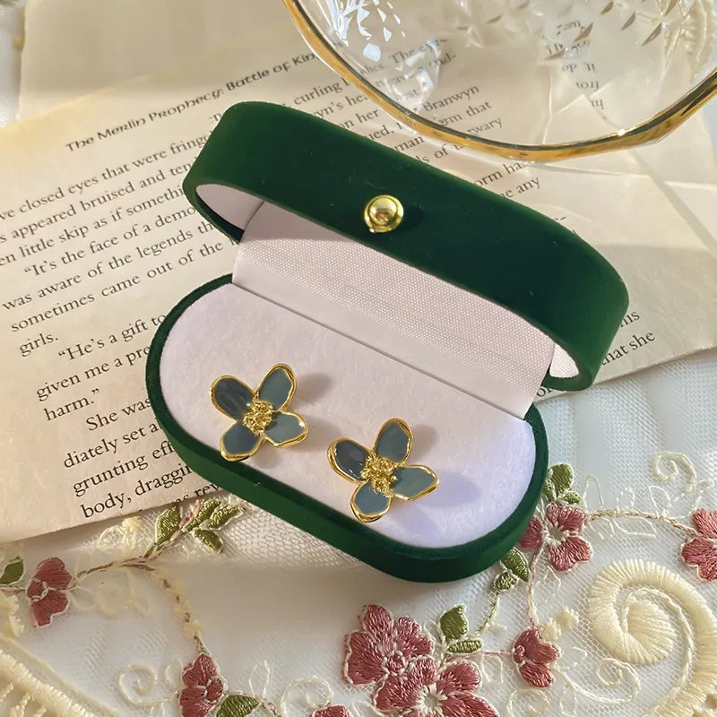 fashion solid color pu leather jewelry boxes