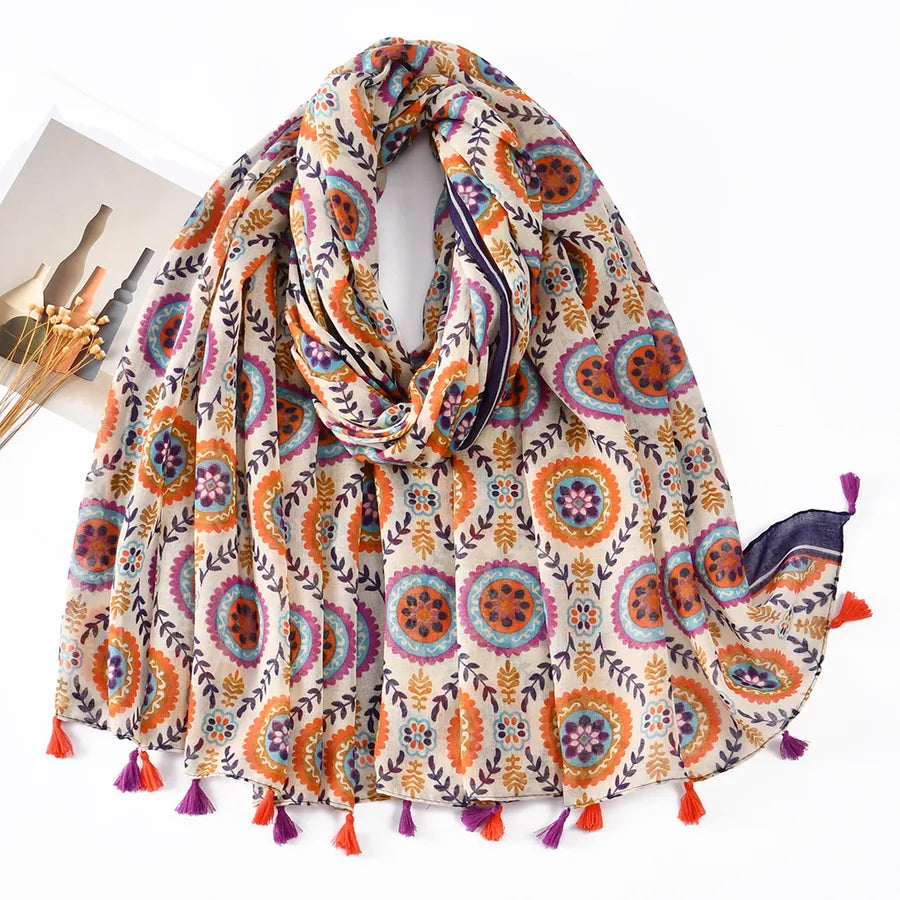 Women's Vacation Simple Style Animal Polyester Scarf