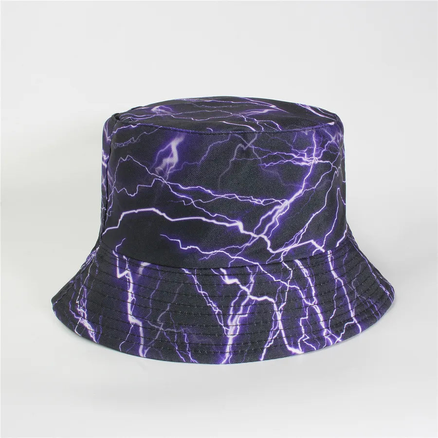 Double-Sided Fisherman Hat Women's Floral Print Sunshade Leaf Animal Cartoon Bucket Cap Spring Summer Elegant Casual Style