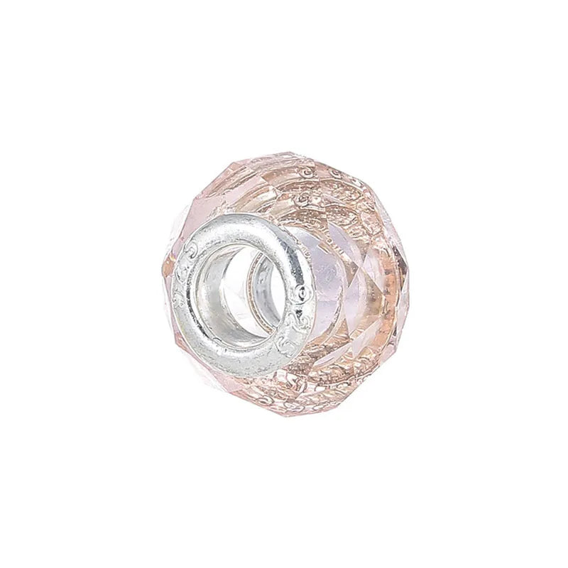 1 Piece 15*15mm Alloy Resin Geometric Polished Beads