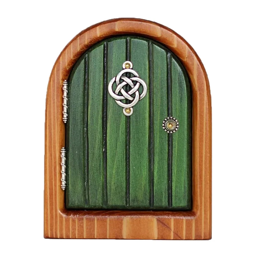 elf fairy door courtyard wooden tree decoration garden crafts