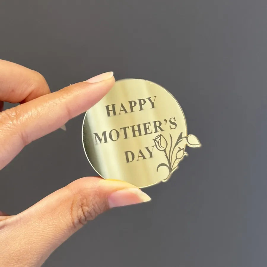 Mother'S Day Romantic Letter Heart Shape Flower Acrylic Party Cake Decorating Supplies Party Supplies Cake Decorating Supplies 1 Piece