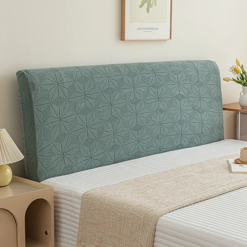 simple jacquard velvet all-inclusive bed head cover bedroom soft cover dustproof customized bed head cover bed backrest protective cover