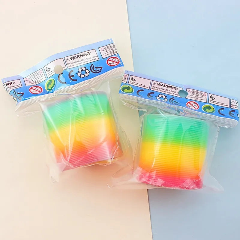 children's educational trumpet magic retractable rainbow circle toy