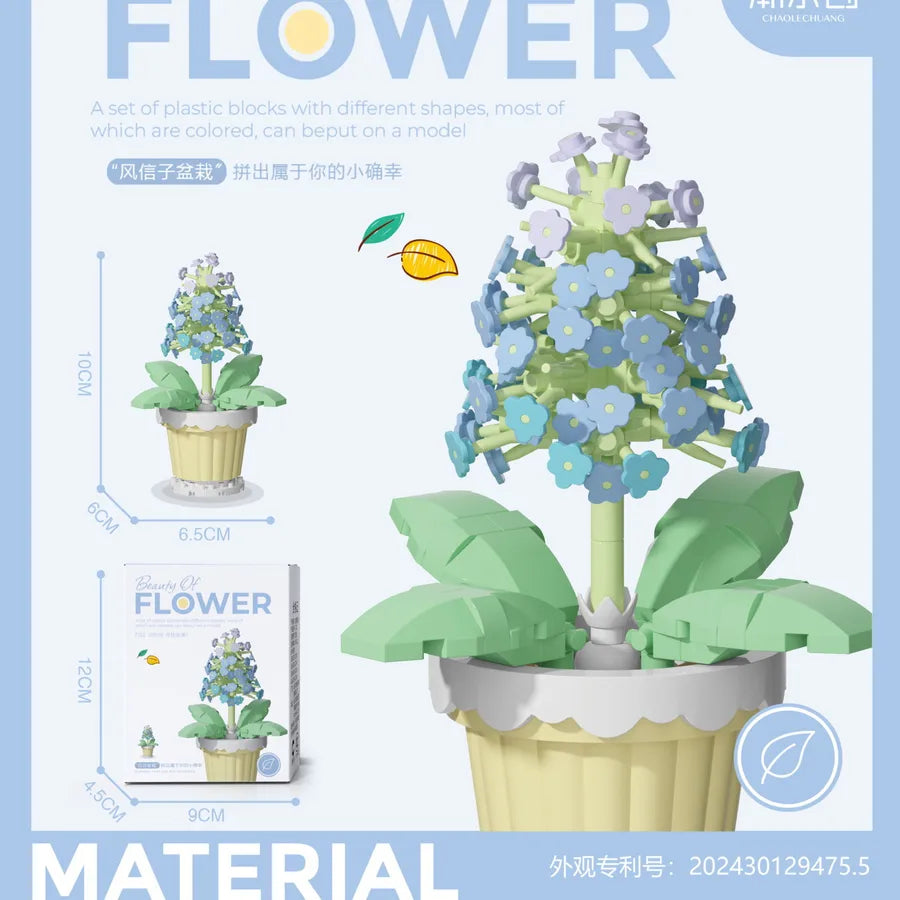 Kids(7-16Years) Flower Plastic Building Toys