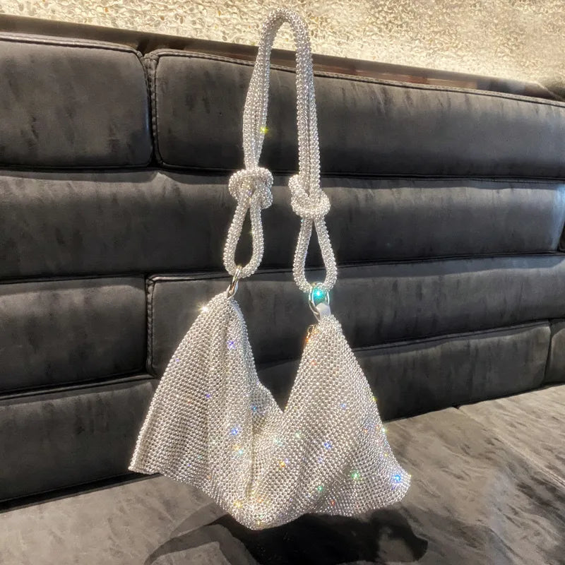 women's small summer rhinestone fashion underarm bag