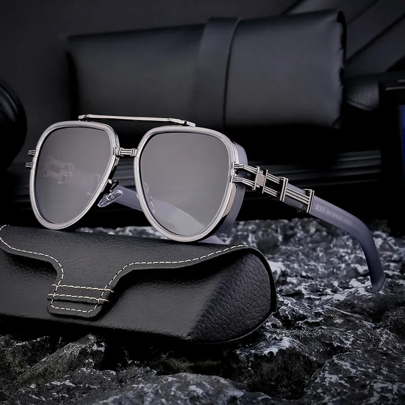 Streetwear Geometric Tac Square Full Frame Men's Sunglasses