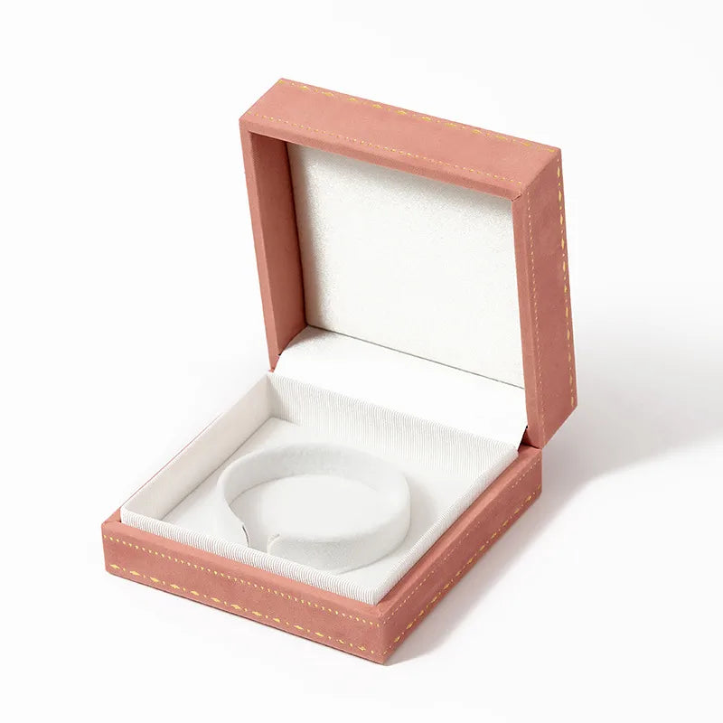 1 Piece Flannel Luxurious Holiday Banquet Solid Color Jewelry Boxes