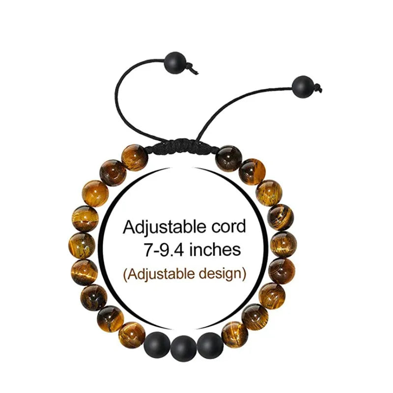 fashion geometric natural stone knitting bracelets