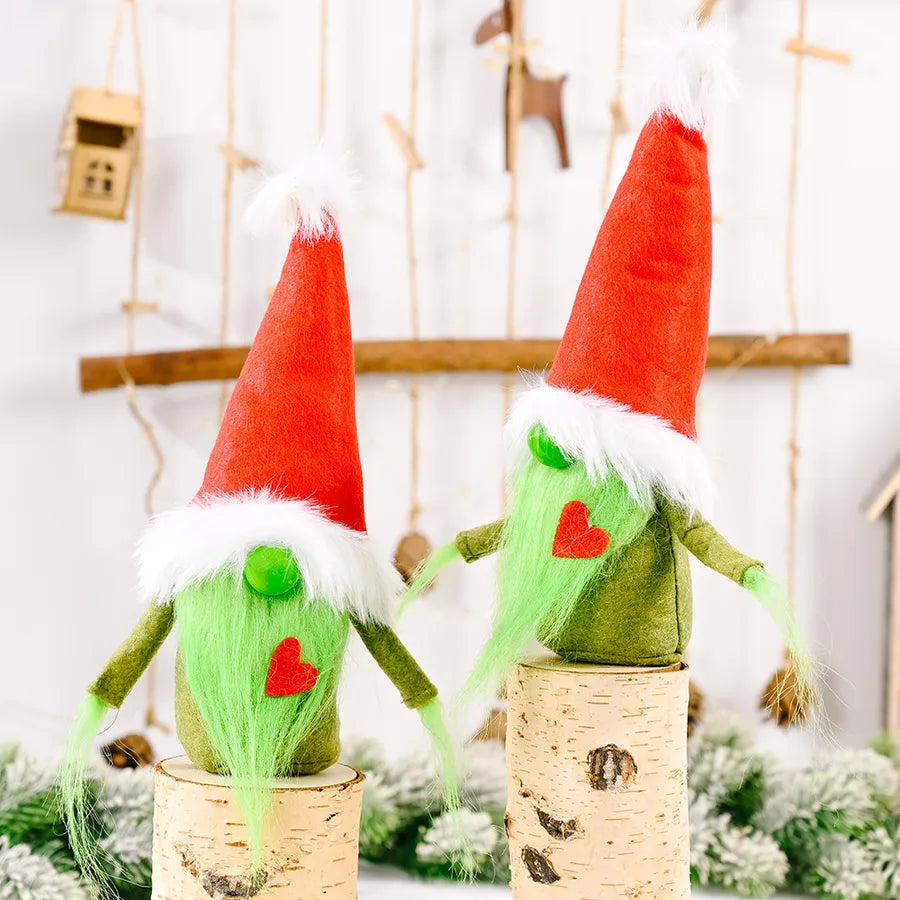 new christmas red heart grinch faceless doll decoration wholesale nihaodropshipping